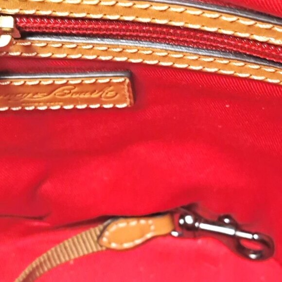 Dooney and Bourke O Ring Hobo Brown Nubuck Leather Bag Magnetic Closure Lined - Picture 11 of 16